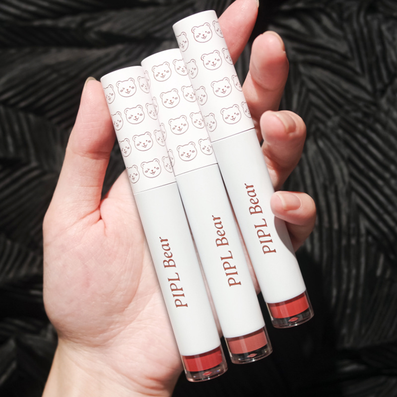 买1送1皮可熊皮克熊琉光镜面水唇釉哑光唇泥