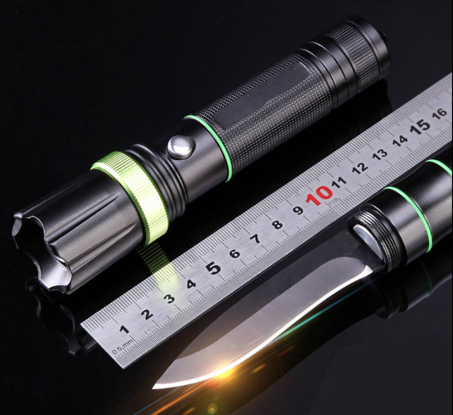 With a knife car with a riot god with a baseball bat with a flashlight rechargeable anti-body multifunctional zoom
