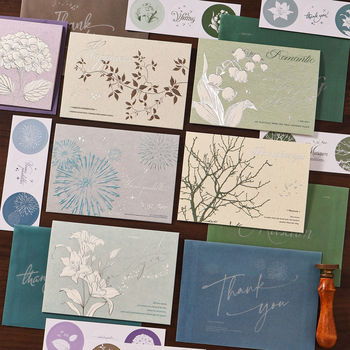 Mo yuan's heart landscape series greeting cards and envelope sets