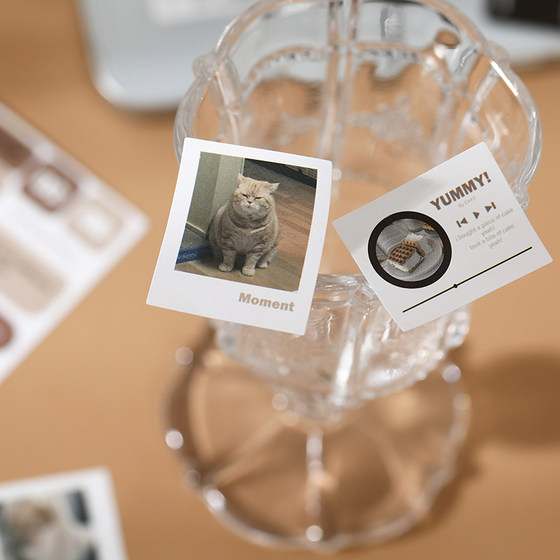 韩系自由拼贴deco贴纸本复古美式萌宠小熊手帐diy素材装饰小贴画