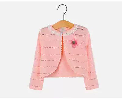 2020 summer thin girls long-sleeved shawl, shawl, medium and large baby cloak jacket, air conditioning sunscreen cardigan, big flower
