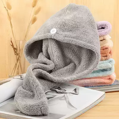 Dry hair hat female absorbent quick-drying cute tremolo with headscarf wash hair towel shower cap coral velvet