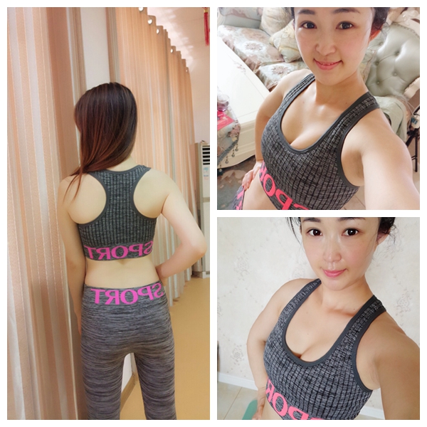 Đồ lót thể thao nữ chống sốc chạy yoga vest thể dục áo ngực không có vòng thép áo ngực cỡ lớn nhanh khô phù hợp với mùa hè - Đồ lót thể thao áo tập yoga