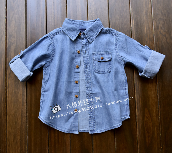 Chemise garcon à manche longue en toile - Ref 2077058 Image 8