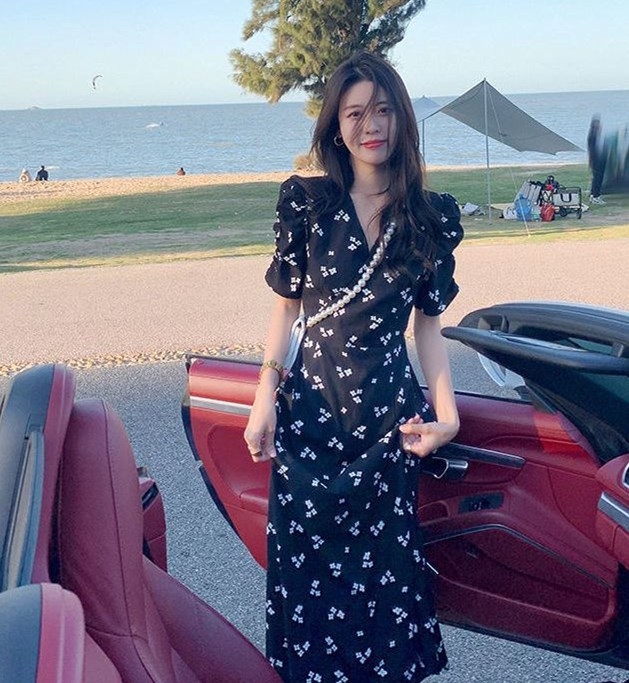 Floral Skirt 170 Tall Maxi Dress Extended 2024 Accessible Luxury High-End Slim Long Skirt to Ankle Summer