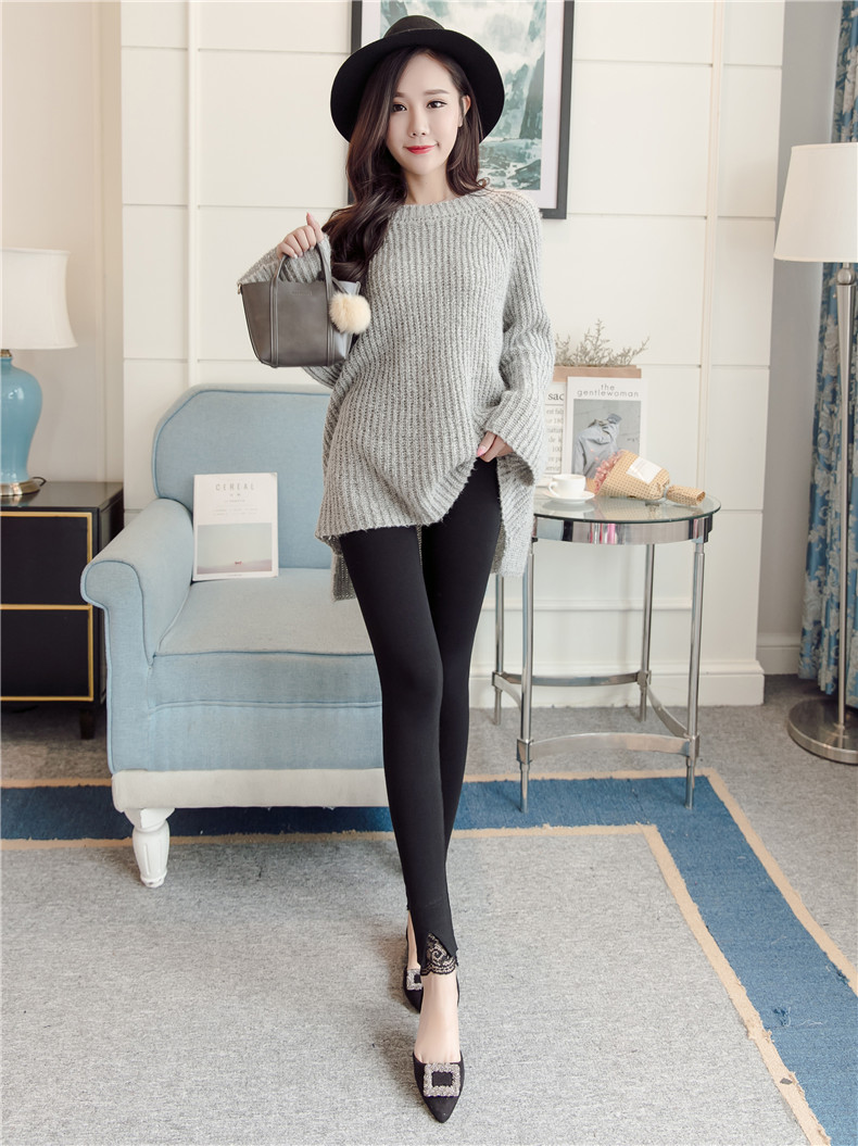 Quần legging cotton của phụ nữ mặc mỏng phần 2019 phiên bản Hàn Quốc mới của mùa xuân hoang dã và mùa thu quần lớn cỡ chín điểm - Khởi động cắt thoi trang nu