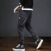 Han Pei hè đen 9 điểm quần jeans nam phiên bản Hàn Quốc quần lọt khe co giãn hợp thời trang quần nam - Quần jean