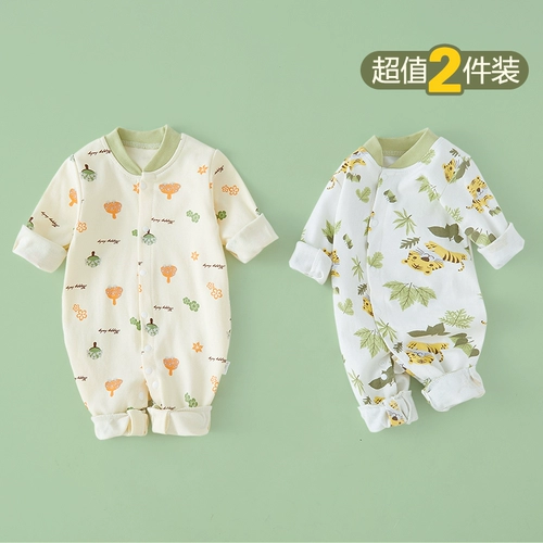 Детский комбинезон, термобелье, лонгслив, боди для новорожденных, хлопковое нижнее белье, комплект, осенний