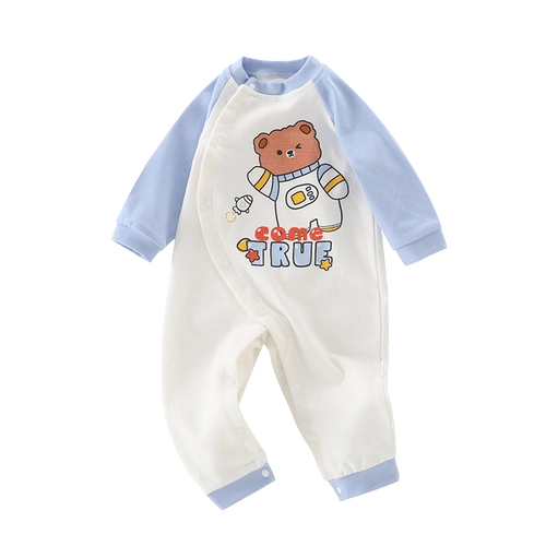 Детский комбинезон, термобелье, лонгслив, боди для новорожденных, хлопковое нижнее белье, комплект, осенний