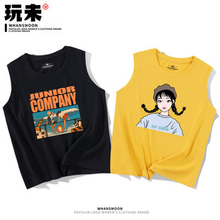 Sport vest for women with inner and outer sleeveless tops short-sleeved T-shirt 2025 new suspender top short vest summer