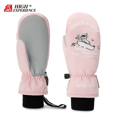 Детские лыжные водонепроницаемые удерживающие тепло перчатки, лыжный вкладыш подходит для мужчин и женщин