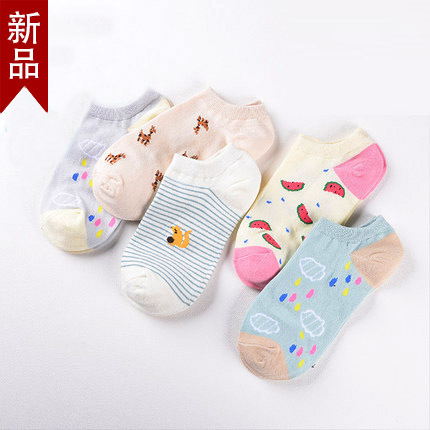 . Socks mens và womens chung hỗn hợp vài bộ trang phục mùa xuân và mùa hè bộ vớ bông vô hình giúp đỡ thấp xu hướng sóng cạn vớ