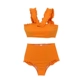 Ins net đỏ retro cao eo chia áo tắm nữ nhỏ bằng gỗ tươi một bên bikini bikini mùa xuân nóng bỏng