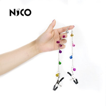 Sm collar bell breast clip fun shame training female tease toy clip sexy maid passion flirting tool