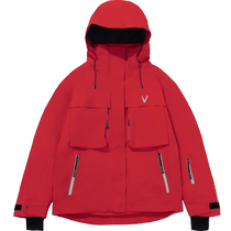 VECTOR ski suit womens suit professional mens American ski pants warm and thickened red windproof and waterproof winter