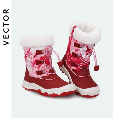 VECTOR Детская обувь, утепленные удерживающие тепло сапоги, высокие износостойкие лыжные туфли для мальчиков