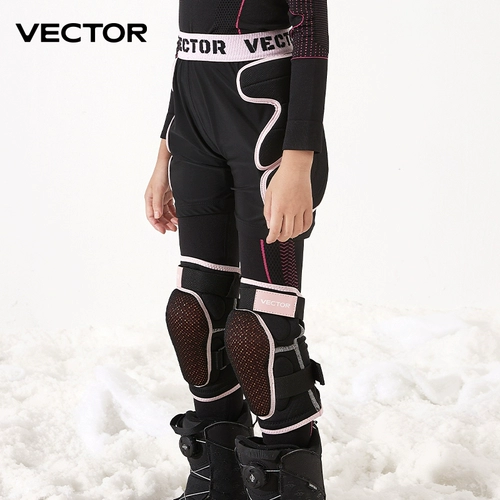 Детское лыжное защитное снаряжение, наколенники, комплект, штаны, защита при падении