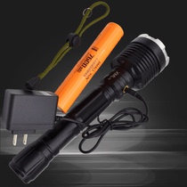 Little Sun T66 Super Bright LED Rechargeable Waterproof Lithium Electric Strong Light Aluminum Alloy Flashlight for Hiking and Night Riding