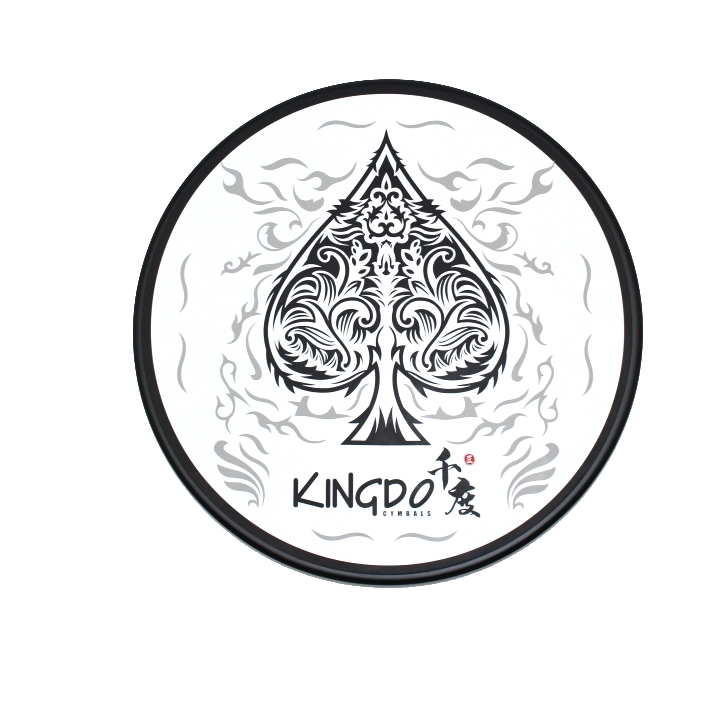 Kingdo Thousand Degrees Silicone Drums Round Spades Pattern 6 Inches 12 Inches