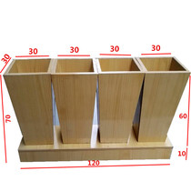 Supermarket rice bucket grain and grain cabinet rice and grain shelf grain cabinet custom-made solid wood rice and grain bucket wooden rice and grain bucket