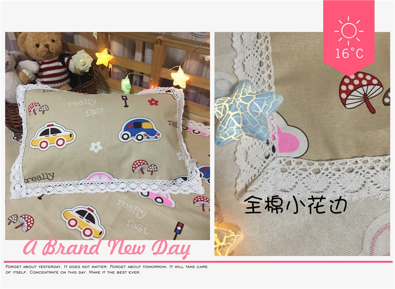 Cũ vải thô sinh viên gối khăn 50 * 80 cotton trẻ em mẫu giáo gối khăn 30 * 50 bé nước bọt khăn một nạp