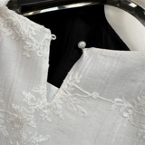 Платье без рукавов, летнее платье с рукавами без рукавов, с вышивкой, французский стиль, изысканный стиль, А-силуэт