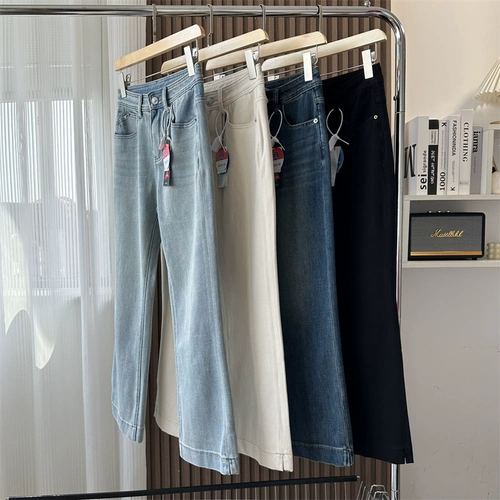 Летние ретро джинсы, штаны, штаны-клёш, подходит для подростков, по фигуре