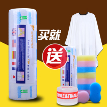 Barber hair scissors shop special tools hair salon collar set perm hairdressing disposable neck paper