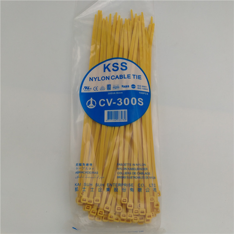 Caesz Yellow Ribbon Taiwan KSS Color Nylon Tie Yellow CV-300SYW Import KSS Ties