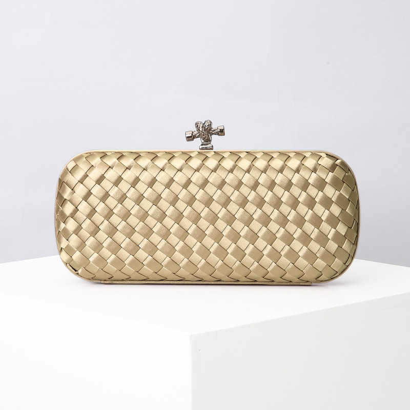 2025 Woven Clutch Phone Bag Cross-Border Women's Evening Bag Chain Wedding Crossbody Bag Evening Bag for Women