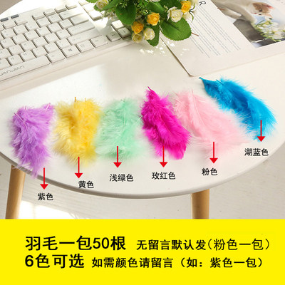 Transparent Balls Handmade Diy Feather Decoration Accessories Make Adult Ornament Accessories Material Bag Christmas Decorations