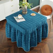 Fire table cover winter plus velvet thickened stove quilt rack rectangular coffee table tablecloth heating table electric stove cover