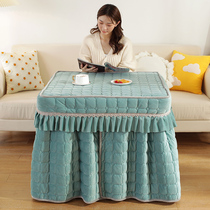 The new fire table cover stove is rectangular coffee table tablecloth winter electric heating table mahjong machine electric stove cover