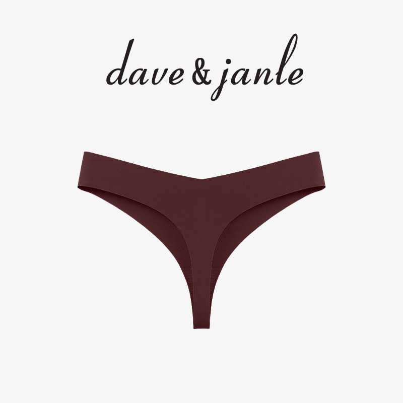 British Dave&Janle Breathable Sports Women's Underwear Seamless Low-Waist Simple Pure Desire Briefs Gift Box