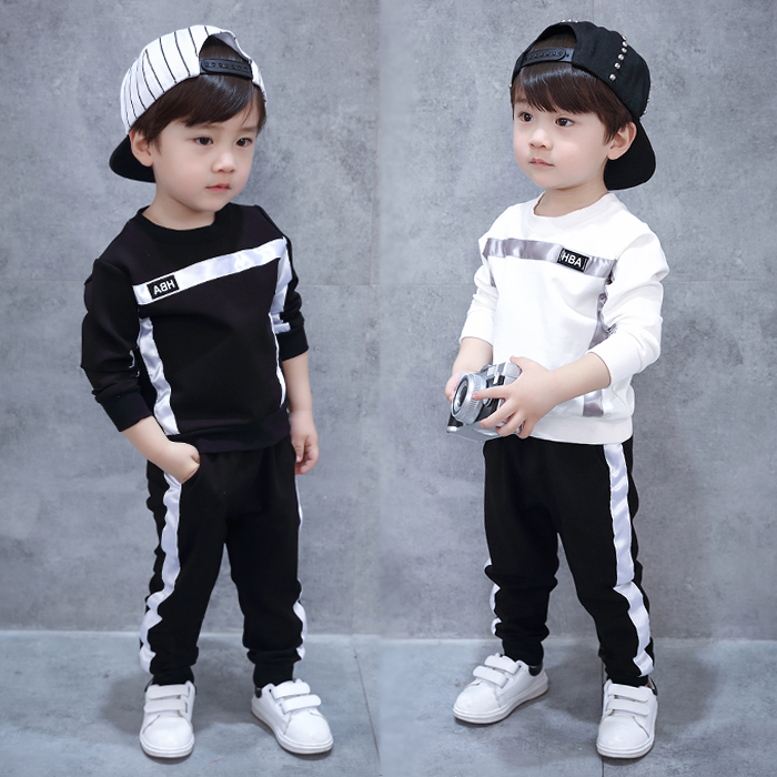 Children's Clothing Boy Spring Clothing Suit 2022 New Foreign Pie Children Spring Casual Blouses Sport Two Suits The Children Tide Clothes