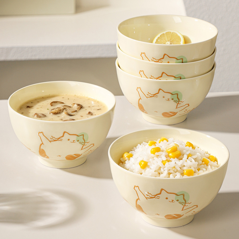 2026 New Stylish Ceramic Rice Bowls for Home Use, Underglaze Color, High Aesthetic Value, Personal Use Rice Bowls, Tableware 2026 New Stylish Ceramic Rice Bowls for Home Use, Underglaze Color, High Aesthetic Value, Personal Use Rice Bowls, Tableware