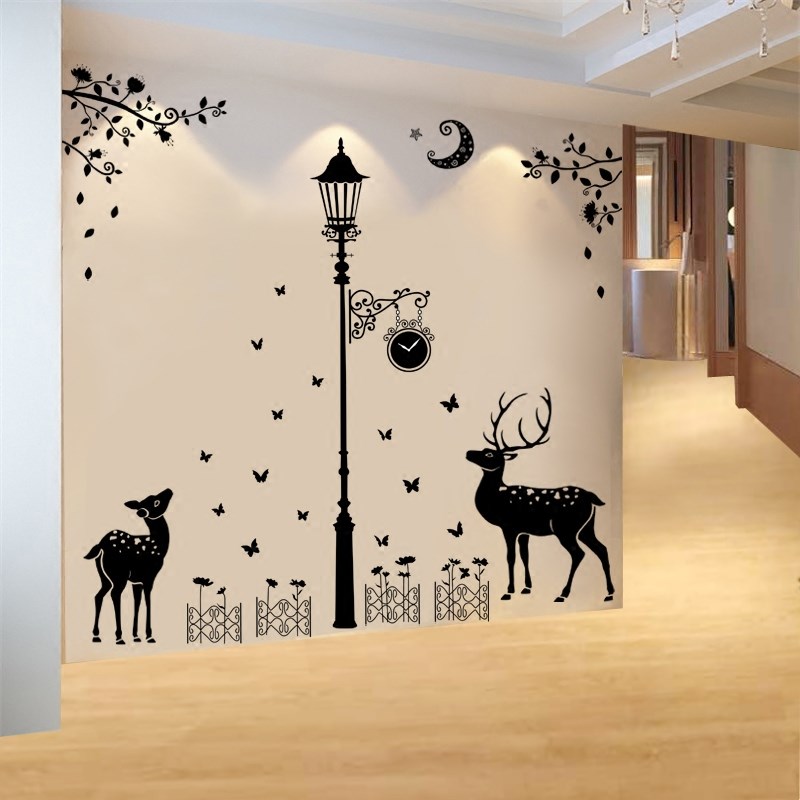 Living room bedroom bedside wall stickers warm romantic household items for wedding decoration self-adhesive wall stickers