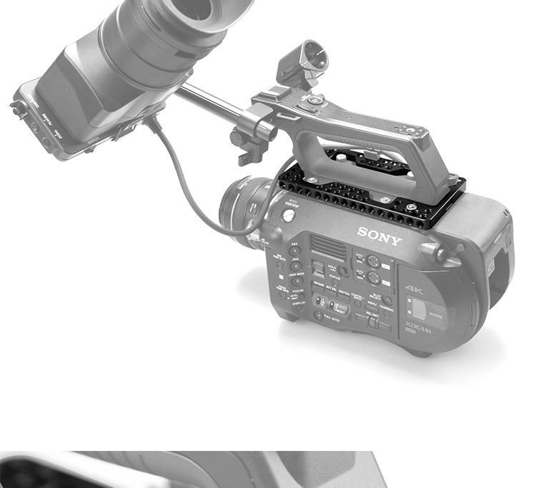Smog Sony fs7 tấm đầu bộ chuyển đổi bảng phụ kiện phát hành nhanh phụ kiện bảng đa trống phụ kiện máy ảnh DSLR 1586