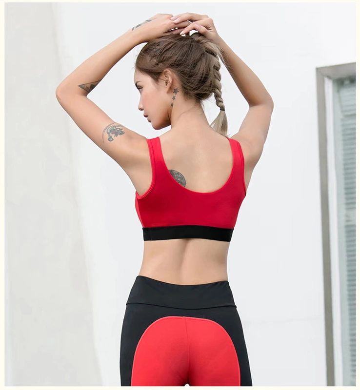 Đồ lót thể thao Li Ning của phụ nữ đang chạy tụ tập chống sốc không có vòng thép yoga vest mỏng phần áo ngực thể thao học sinh quần áo tập yoga