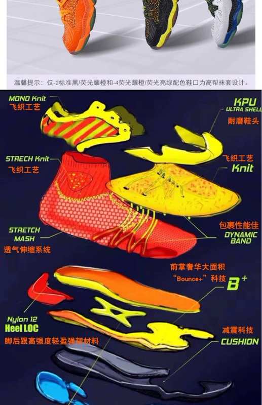 Giày cầu lông Li Ning nam đế ngoài bionic Ranger chameleon sốc hấp thụ giày thi đấu chuyên nghiệp AYAM009