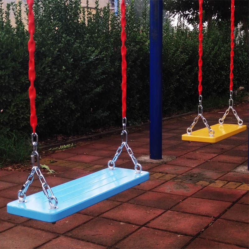 Chain swing solid wood children indoor adult home garden balcony color board decoration children outdoor swing