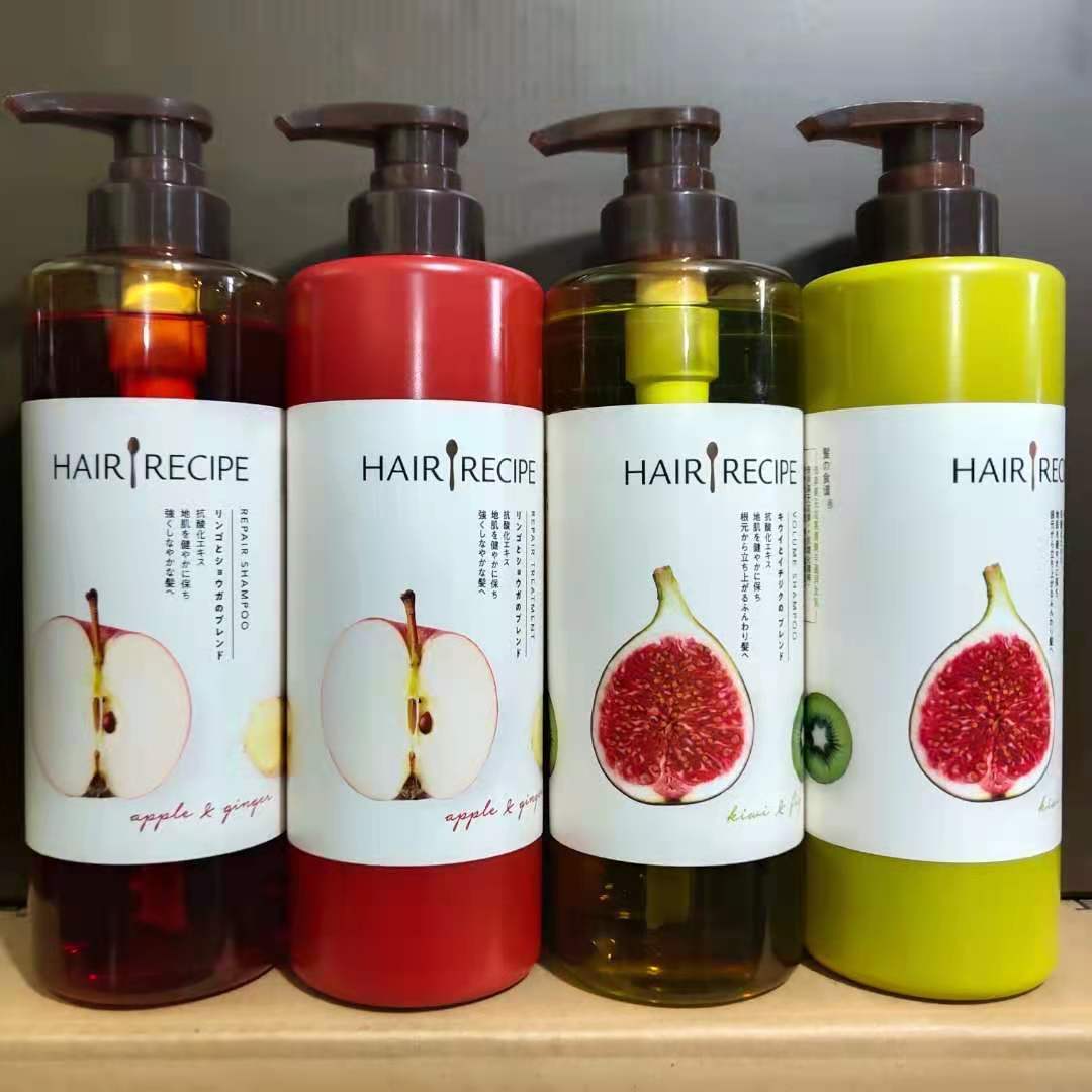 HairRecipe Hair Recipe Shampoo 530ml Without Fig Apple Ginger Hair Care Vegan Shampoo