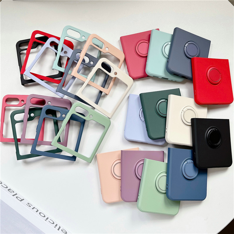 Suitable for Samsung Zflip7 Liquid Silicone Zflip6 Ring Phone Case Zflip 60% off Stacked Screen Protective Case for Export Suitable for Samsung Zflip7 Liquid Silicone Zflip6 Ring Phone Case Zflip 60% off Stacked Screen Protective Case for Export
