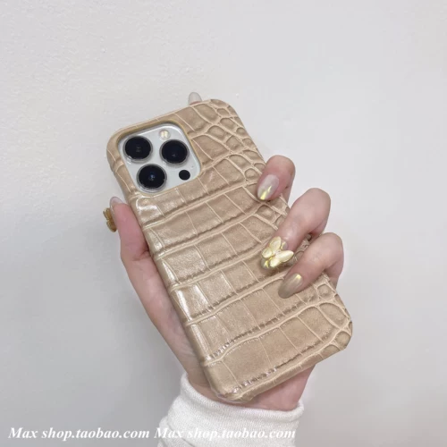 Apple, чехол для телефона, совместимый iPhone15 Pro, iPhone13 Pro, защитный чехол, iphone, крокодиловый принт, защита при падении