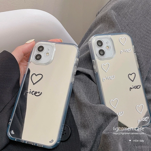 Apple, совместимые защитные очки, iPhone 12, чехол для телефона, зеркало, iPhone13 Pro, iPhone12 Pro, зеркальный эффект, iphone, 15promax, новая коллекция, 8plus, 14plus, защита при падении