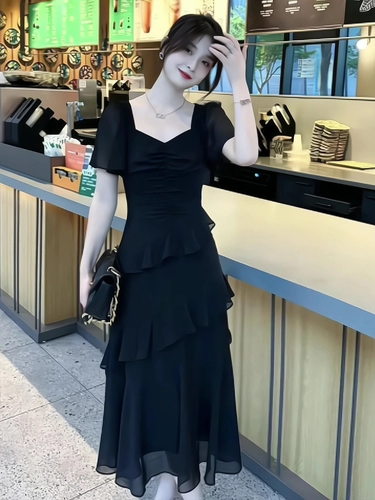 Платье, платье-комбинация, французский стиль, изысканный стиль, по фигуре