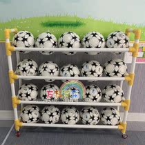 Kindergarten set ball frame multi-layer cart mobile football frame ball basket ball basket child pipe basketball storage rack