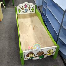 High-end kindergarten early education center dedicated childrens lunch break single bed home wooden European style baby bed