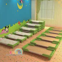  Kindergarten bed Childrens bed Childrens lunch break nap bed Childrens plastic wooden bed Early education center hosted small bed