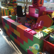  New environmental protection EVA foam ocean ball pool Early education garden baby building blocks game fence anti-collision square ball pool